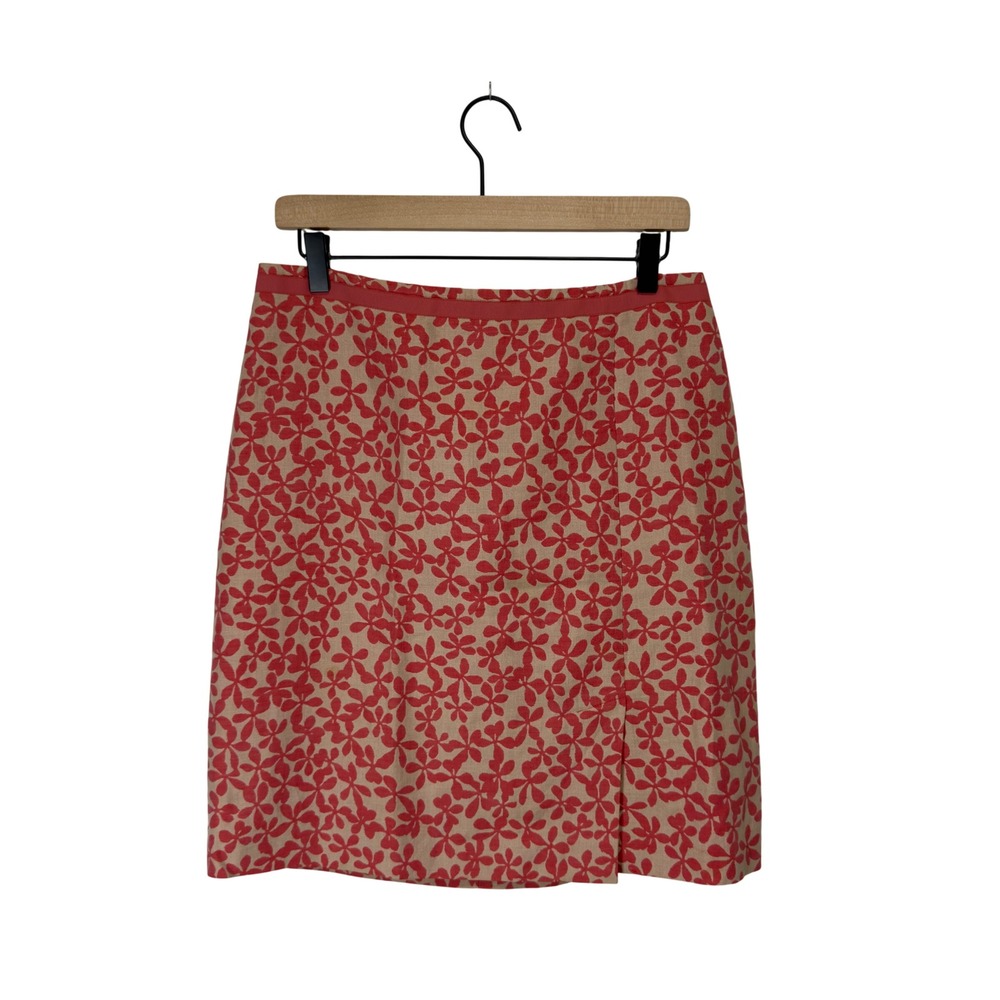 Vintage 2004 J.Crew Floral Pencil‎ Skirt | Preppy Cottagecore Office Wear
